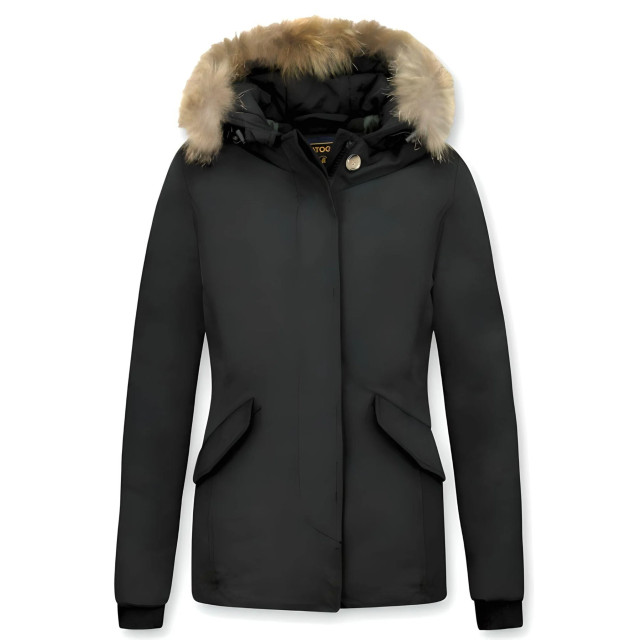 Beluomo Bontjassen winterjas wooly kort 5898Z large