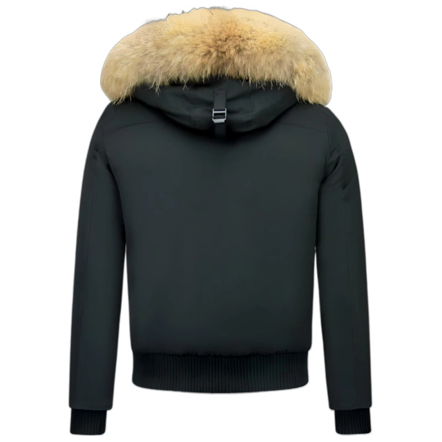 Enos Korte winterjas met bontkraag PI-739Z l PI-7006 large