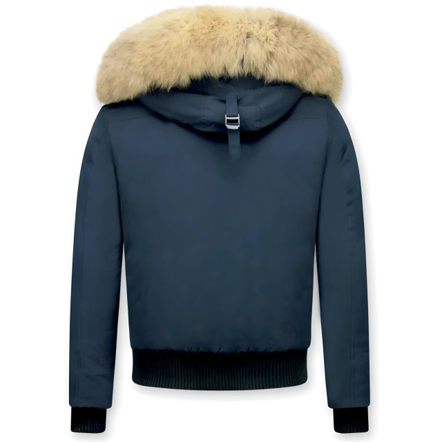 Enos Korte winterjas met bontkraag PI-739B l PI-7006 large