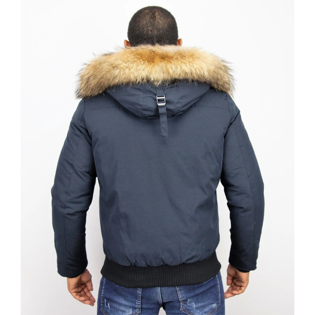 Enos Korte winterjas met bontkraag PI-739B l PI-7006 large