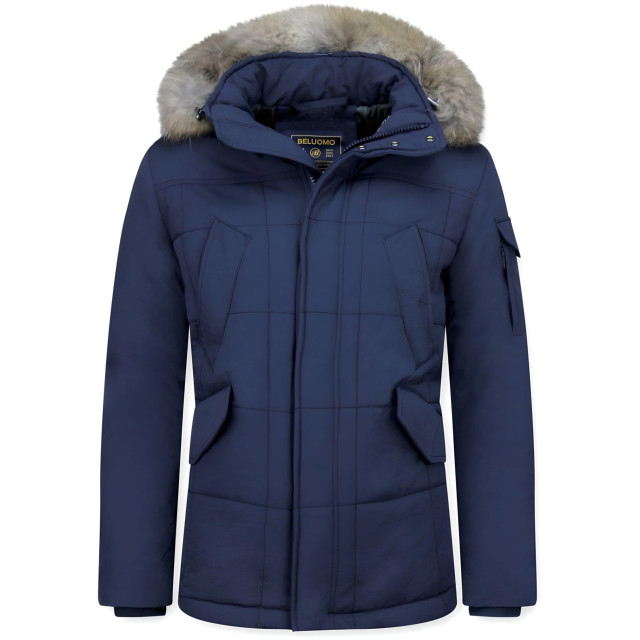 Beluomo Bontjassen winterjas lang 5191B large