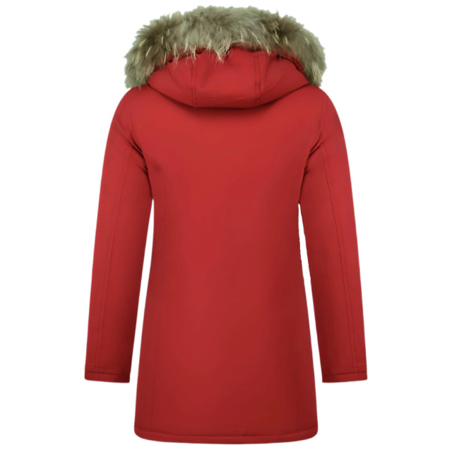 Matogla Nepbontjassen winterjas wooly lang nepbontkraag parka steekzakken 5692a  large