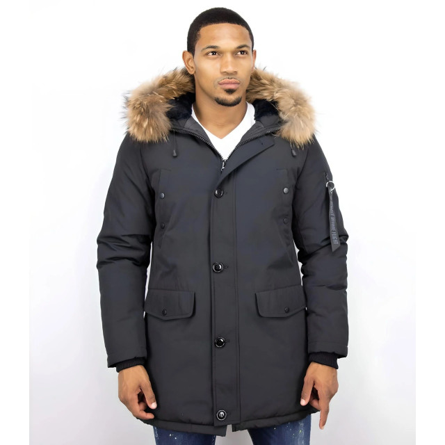 Enos Parka jas met bontkraag PI-7012Z I DV-7103-Z large