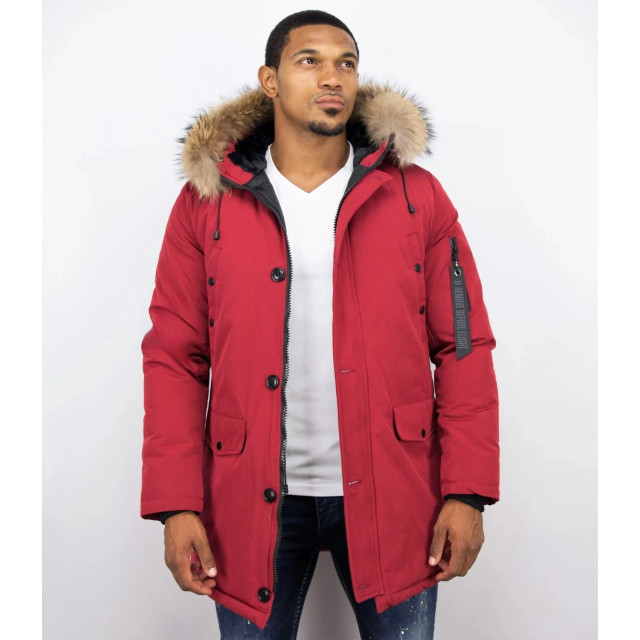 Enos Parka jas met bontkraag PI-7012B  I  DV-7103-B large