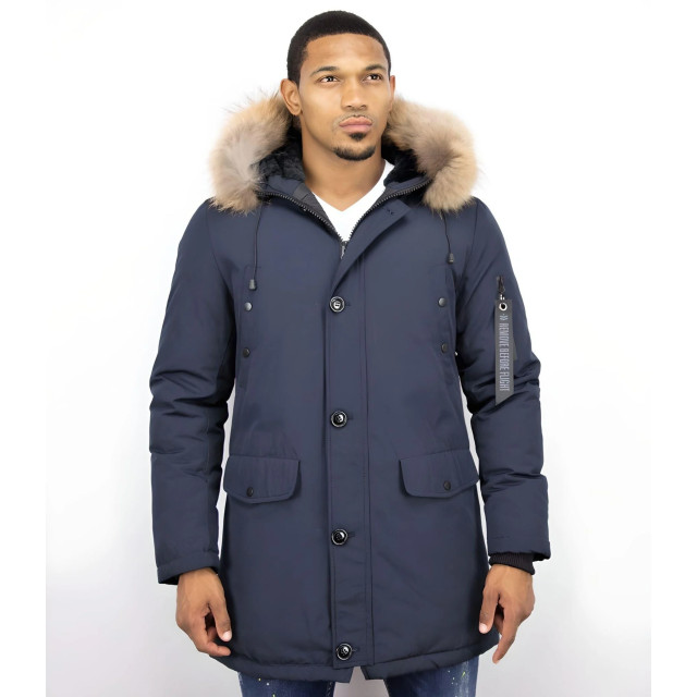 Enos Parka jas met bontkraag PI-7012N I DV-7103-B large