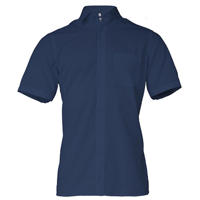 Marvelis Heren poplin comfort overhemd met korte mouwen UTLT5758_navy large Marvelis Heren poplin comfort overhemd met korte mouwen UTLT5758_navy large