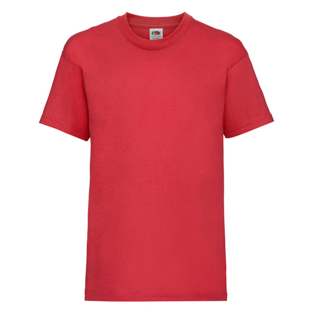 Fruit of the Loom Kinder/kids waardevol t-shirt UTLT2824_red large