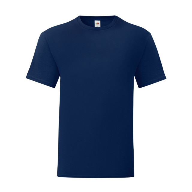 Fruit of the Loom Unisex volwassen iconisch t-shirt UTLT2613_navy large