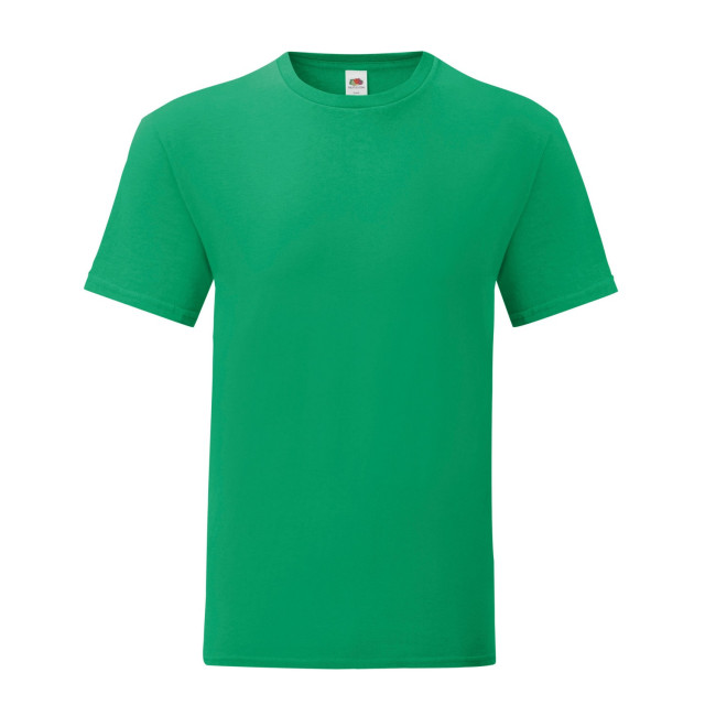 Fruit of the Loom Unisex volwassen iconisch t-shirt UTLT2613_kellygreen large