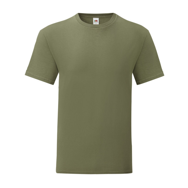 Fruit of the Loom Unisex volwassen iconisch t-shirt UTLT2613_classicolive large