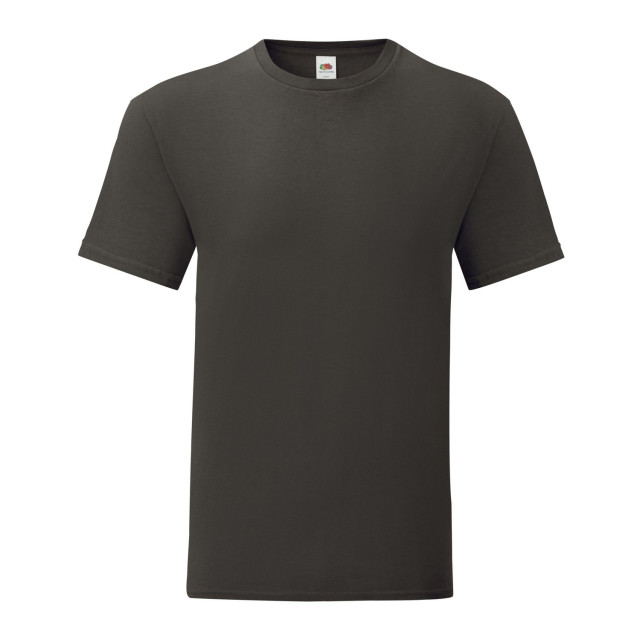 Fruit of the Loom Unisex volwassen iconisch t-shirt UTLT2613_lightgraphite large