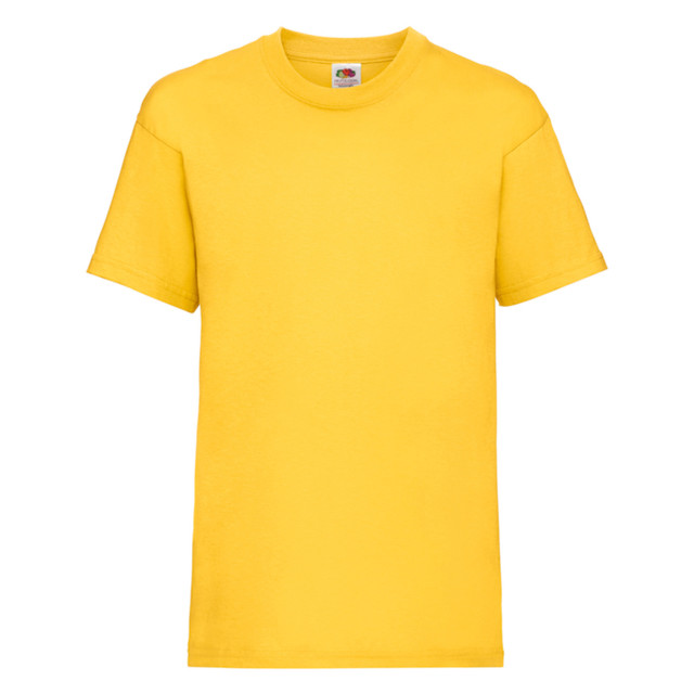 Fruit of the Loom Kinder/kids waardevol t-shirt UTLT2824_sunflower large