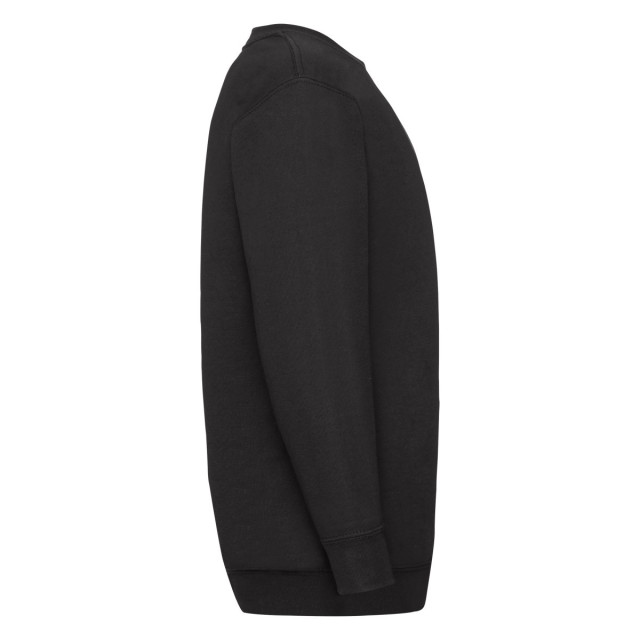 Fruit of the Loom Kinder/kids klassiek sweatshirt met inzet UTLT1866_black large