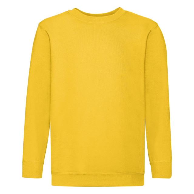 Fruit of the Loom Kinder/kids klassiek sweatshirt met inzet UTLT1866_sunflower large