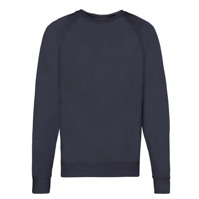 Fruit of the Loom Unisex lichtgewicht raglan sweatshirt voor volwassenen UTLT1851_deepnavy large