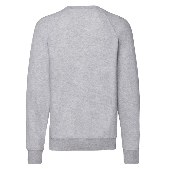 Fruit of the Loom Unisex lichtgewicht raglan sweatshirt voor volwassenen UTLT1851_heathergrey large