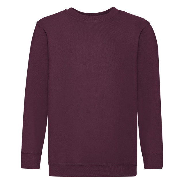 Fruit of the Loom Kinder/kids premium sweatshirt met inzetstuk UTLT1861_burgundy large