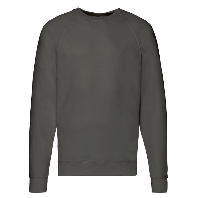 Fruit of the Loom Unisex lichtgewicht raglan sweatshirt voor volwassenen UTLT1851_lightgraphite large