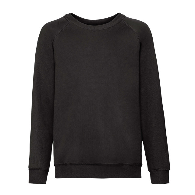 Fruit of the Loom Klassiek raglan sweatshirt voor kinderen/kinderen UTLT1841_black large
