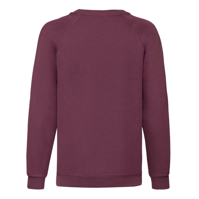 Fruit of the Loom Klassiek raglan sweatshirt voor kinderen/kinderen UTLT1841_burgundy large