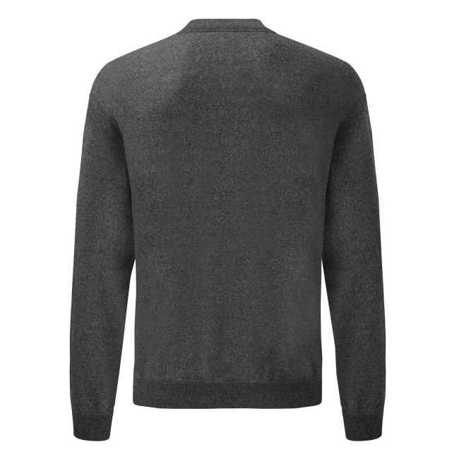 Fruit of the Loom Klassiek heather sweatshirt voor volwassenen UTLT1829_darkgrey large