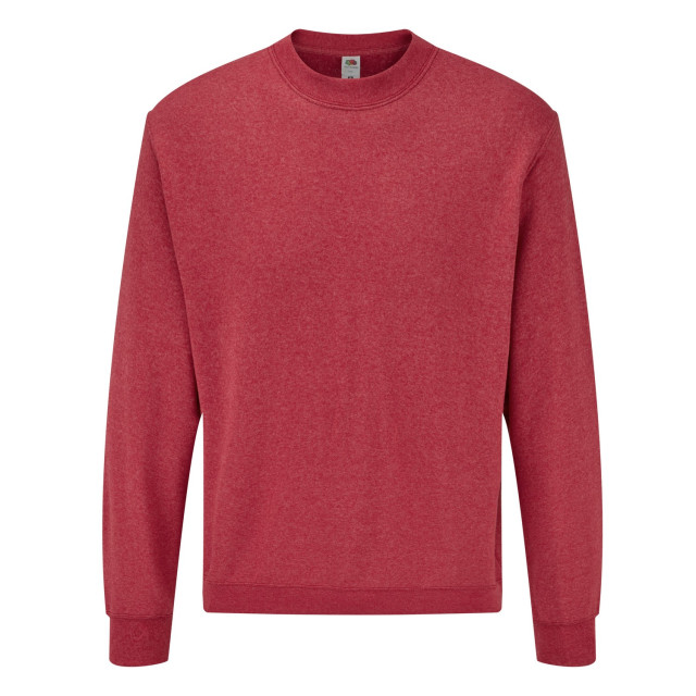 Fruit of the Loom Klassiek heather sweatshirt voor volwassenen UTLT1829_red large