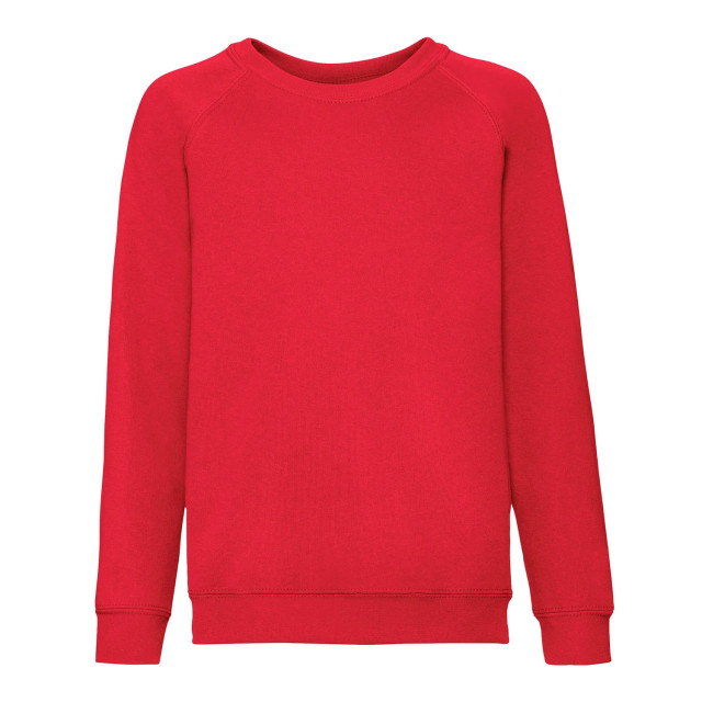 Fruit of the Loom Klassiek raglan sweatshirt voor kinderen/kinderen UTLT1841_red large