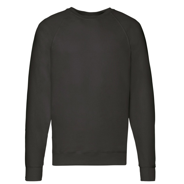 Fruit of the Loom Unisex lichtgewicht raglan sweatshirt voor volwassenen UTLT1851_black large