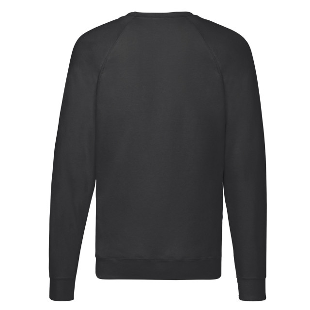 Fruit of the Loom Unisex lichtgewicht raglan sweatshirt voor volwassenen UTLT1851_black large