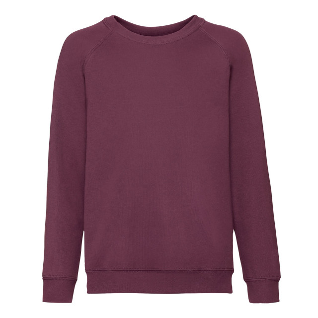 Fruit of the Loom Klassiek raglan sweatshirt voor kinderen/kinderen UTLT1841_burgundy large