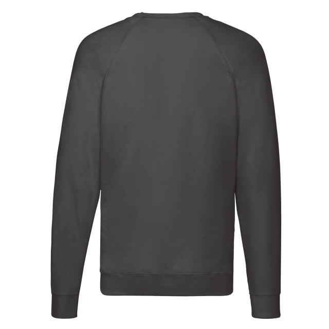 Fruit of the Loom Unisex lichtgewicht raglan sweatshirt voor volwassenen UTLT1851_lightgraphite large