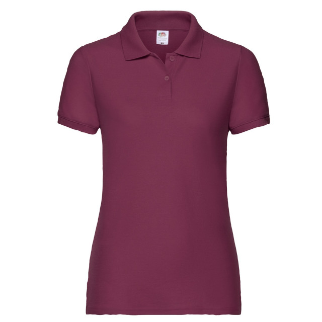 Fruit of the Loom Dames poloshirt UTLT1865_burgundy large