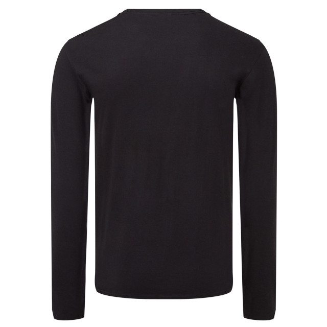 Fruit of the Loom Unisex adult iconic t-shirt met lange mouwen UTLT1821_black large