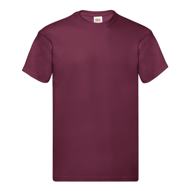 Fruit of the Loom Unisex origineel katoenen t-shirt voor volwassenen UTLT1822_burgundy large