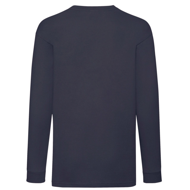 Fruit of the Loom Kinder/kids valueweight t-shirt met lange mouwen UTLT1785_deepnavy large