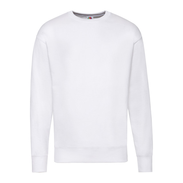 Fruit of the Loom Uniseks lichtgewicht sweatshirt met inzet voor volwassenen UTLT1718_white large