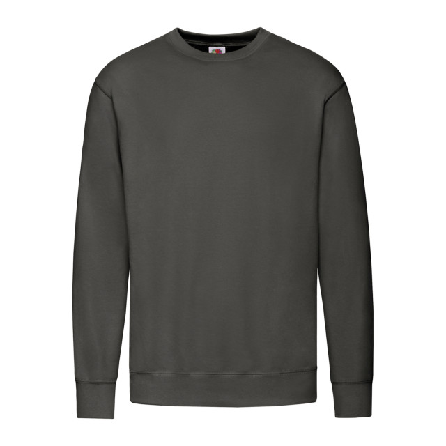 Fruit of the Loom Uniseks lichtgewicht sweatshirt met inzet voor volwassenen UTLT1718_lightgraphite large