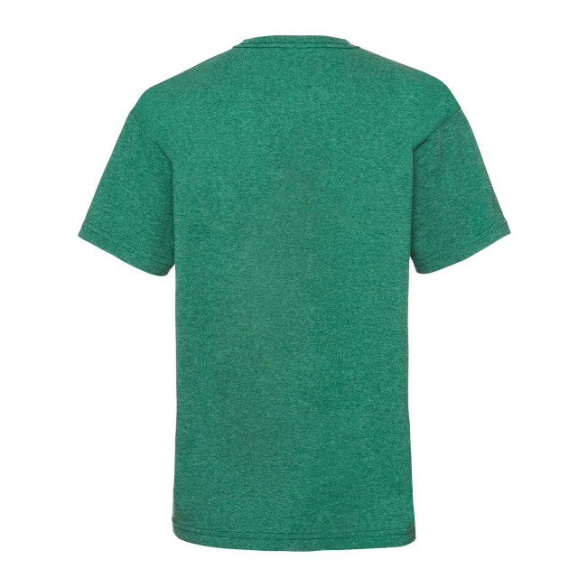 Fruit of the Loom Kinder/kinder t-shirt van katoen met waardevol gewicht UTLT1724_retroheathergreen large Fruit of the Loom Kinder/kinder t-shirt van katoen met waardevol gewicht UTLT1724_retroheathergreen large