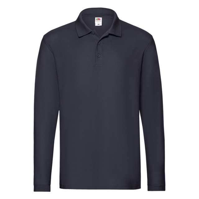 Fruit of the Loom Heren premium poloshirt met lange mouwen UTLT1617_deepnavy large