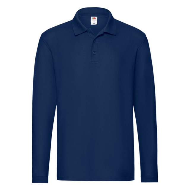 Fruit of the Loom Heren premium poloshirt met lange mouwen UTLT1617_navy large