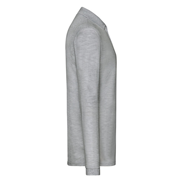 Fruit of the Loom Heren premium poloshirt met lange mouwen UTLT1617_athleticheather large