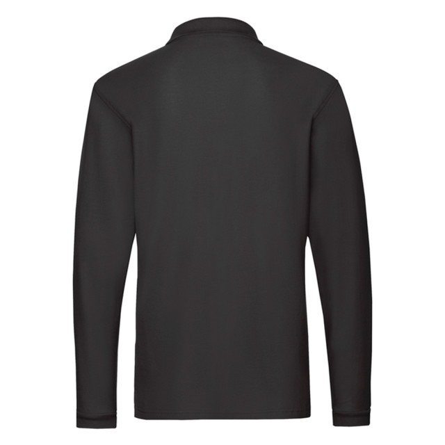 Fruit of the Loom Heren premium poloshirt met lange mouwen UTLT1617_black large