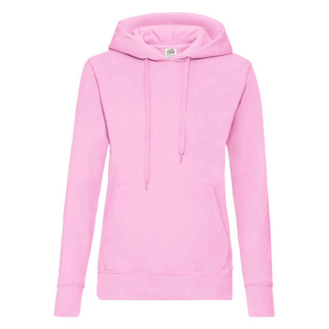 Fruit of the Loom Dames klassieke hoodie UTLT1648_lightpink large Fruit of the Loom Dames klassieke hoodie UTLT1648_lightpink large