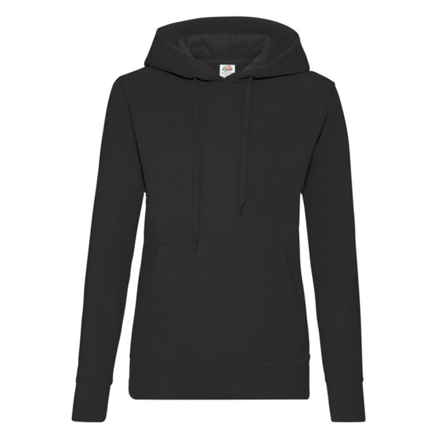 Fruit of the Loom Dames klassieke hoodie UTLT1648_black large