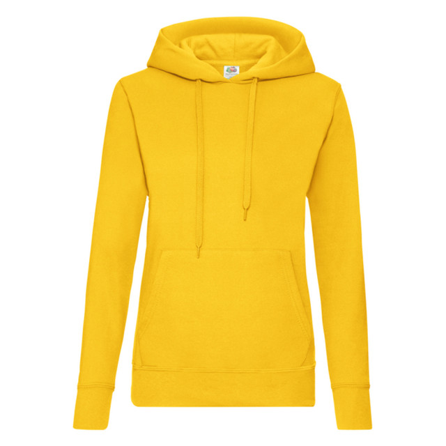 Fruit of the Loom Dames klassieke hoodie UTLT1648_sunflower large Fruit of the Loom Dames klassieke hoodie UTLT1648_sunflower large