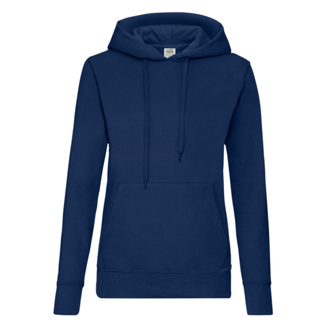 Fruit of the Loom Dames klassieke hoodie UTLT1648_navy large Fruit of the Loom Dames klassieke hoodie UTLT1648_navy large