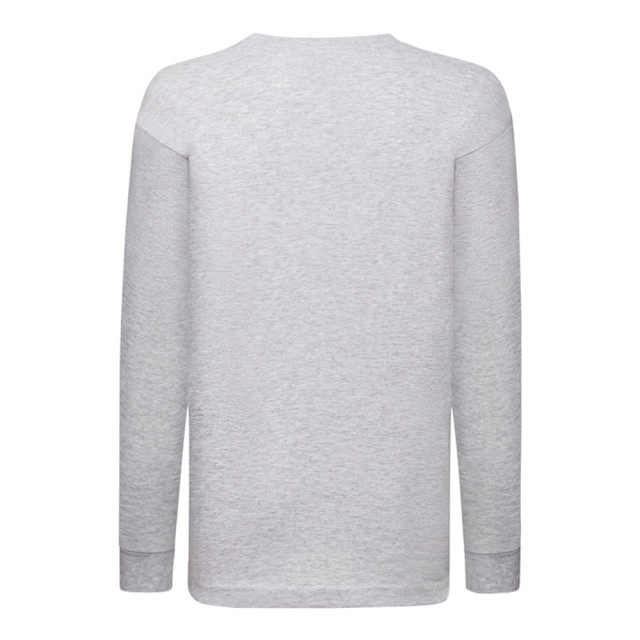 Fruit of the Loom Kinder/kids valueweight heather t-shirt met lange mouwen UTLT1495_heathergrey large
