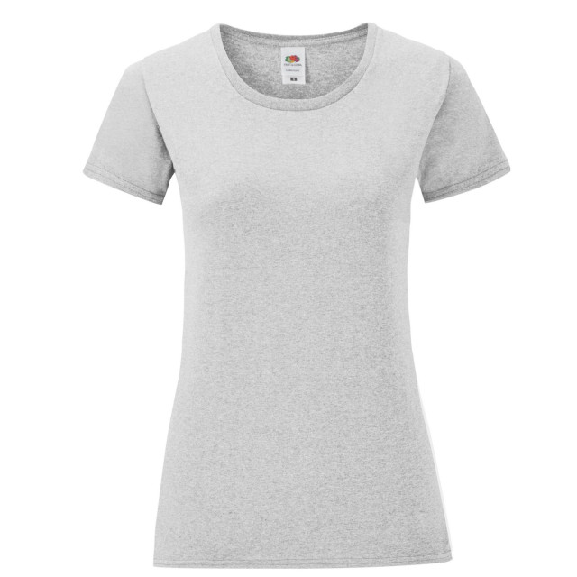 Fruit of the Loom Vrouwen/dames iconisch t-shirt UTLT1550_heathergrey large
