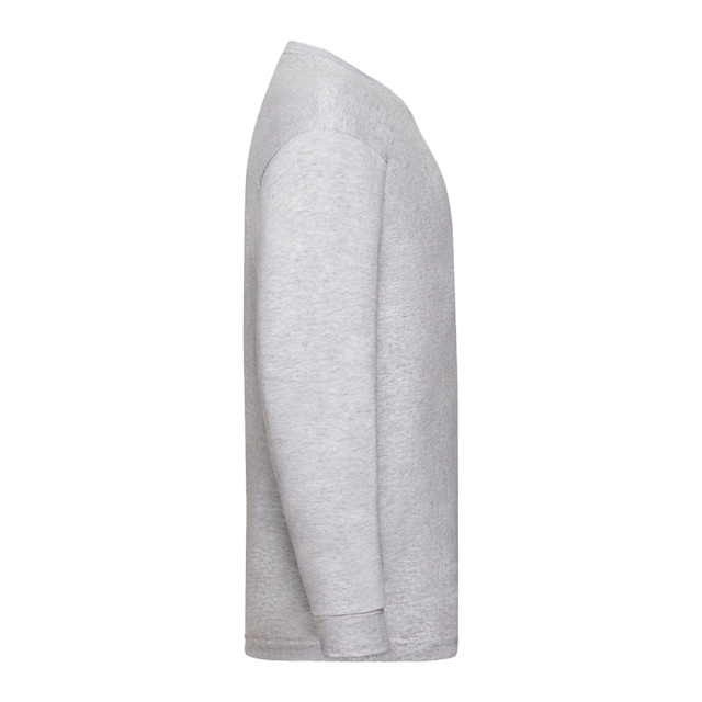 Fruit of the Loom Kinder/kids valueweight heather t-shirt met lange mouwen UTLT1495_heathergrey large