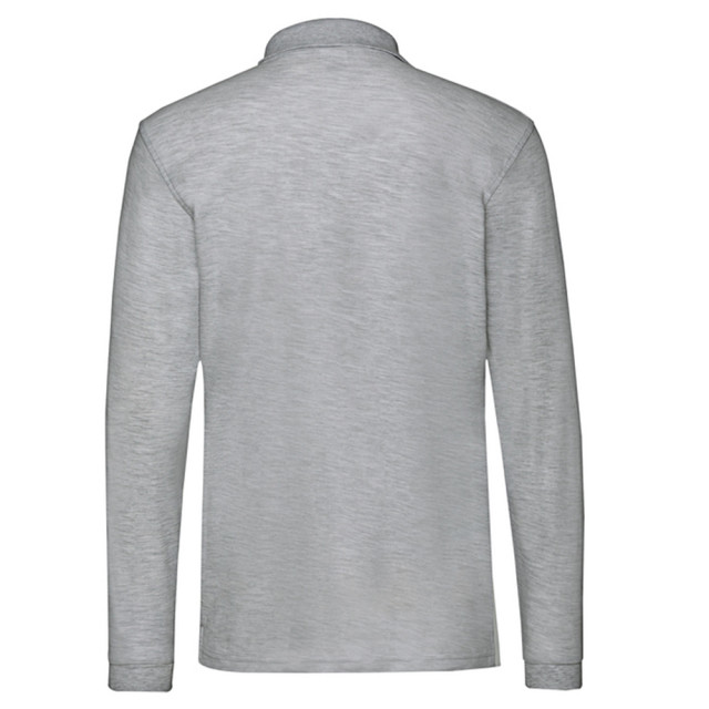 Fruit of the Loom Heren premium poloshirt met lange mouwen UTLT1617_athleticheather large